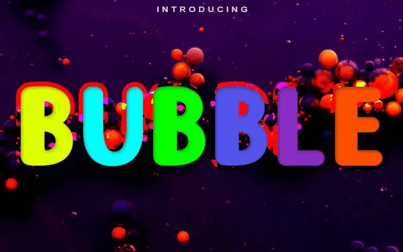 bubble letter font