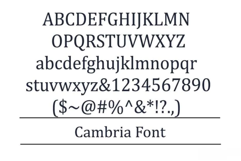 cambria font - comofont