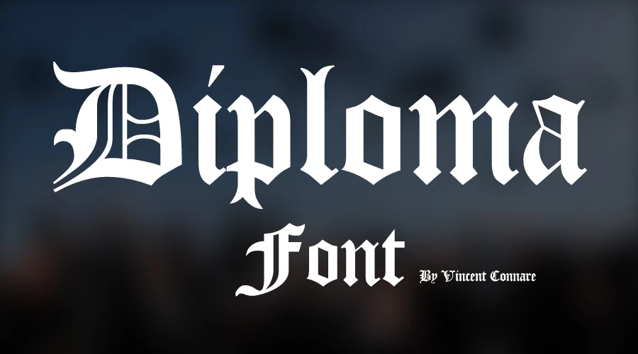 diploma font
