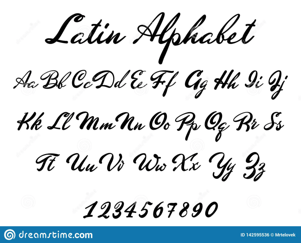 latin font