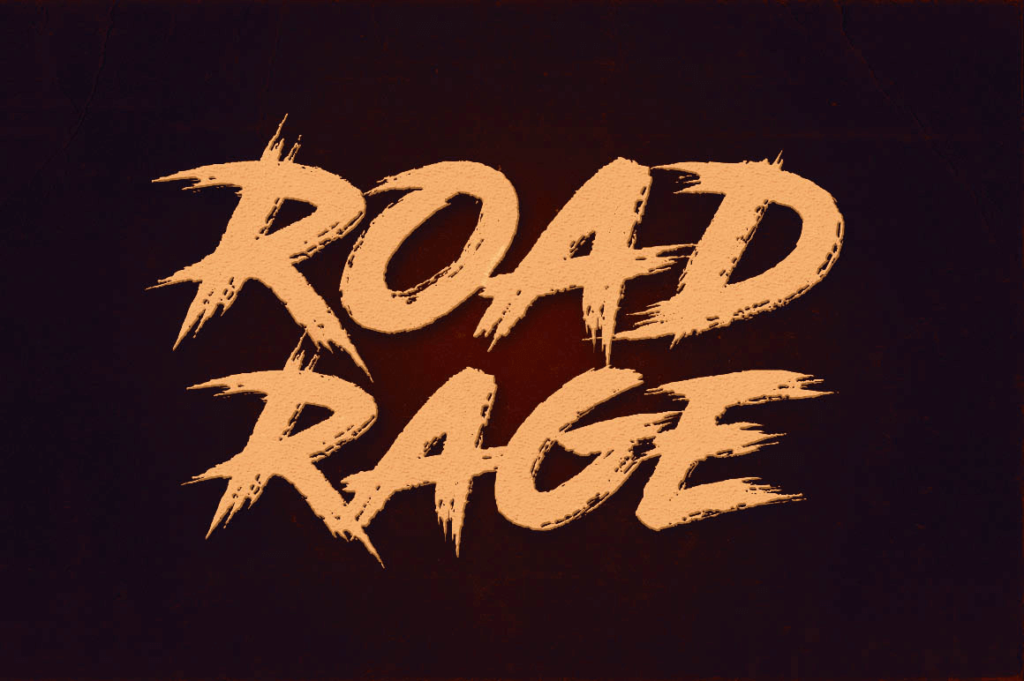 road rage font