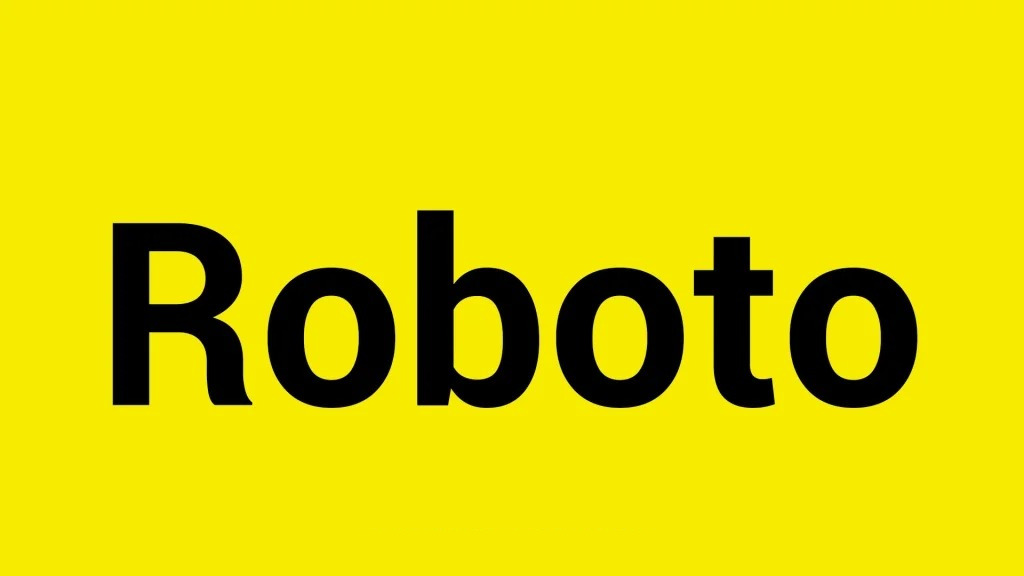 robot font