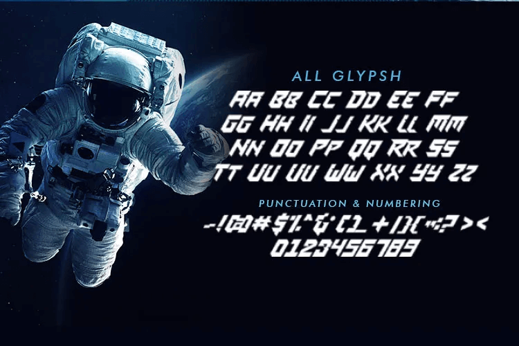 space fonts